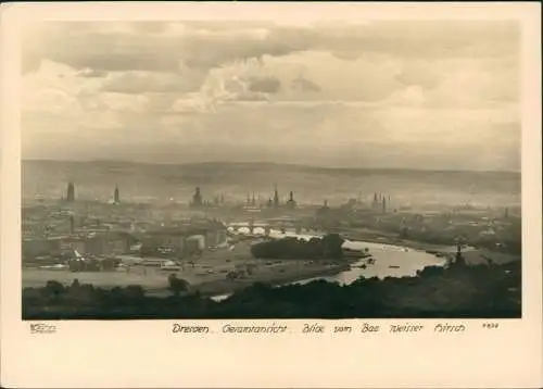 Ansichtskarte Dresden Blick vom Weißen Hirsch - Foto AK 1934 Walter Hahn:7877
