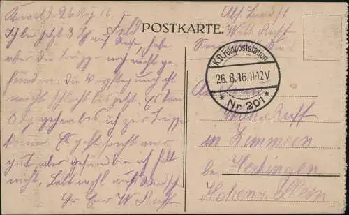 Postcard Wilna Wilno Vilnius Orthodoxe Kirche 1916  gel. Feldpoststempel