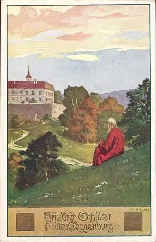 Ansichtskarte  Friedrich Schiller Ritter Toggenburg Künstlerkarte 1913
