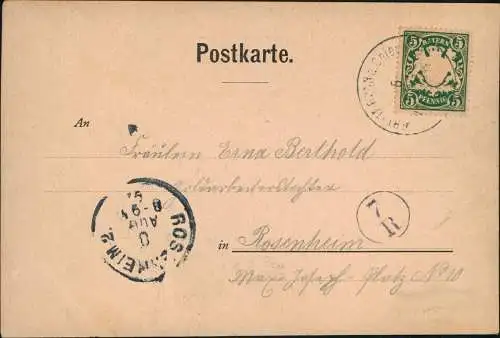 Ansichtskarte  Friedrich Schiller Maria Stuart. Künstlerkarte 1897