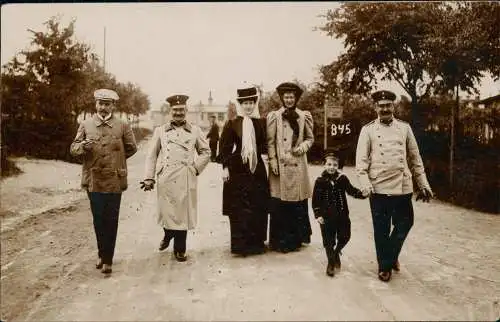 Elsenborn Bütgenbach Übungsplatz ranghohe deutsche Soldaten Fotokarte 1915