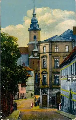 Ansichtskarte Oederan Frankenberger Straße Photochromie 1912