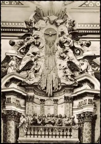 Ansichtskarte Ebrach Sakristeiwand der Klosterkirche 1961