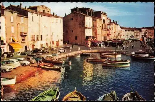 CPA Saint-Tropez Le Quai Jean-Jaurès et le Quai 1968