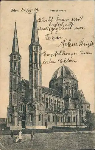 Postkaart Uden Niederlande Parochiekerk 1914