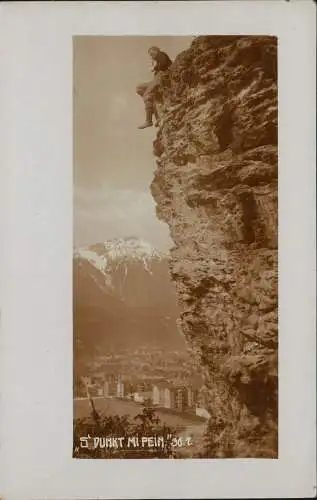 Ansichtskarte Innsbruck Bergsteiger mit sicht Pradl - Fotokarte 1926