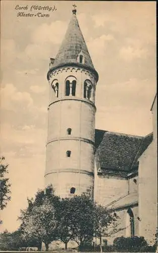 Ansichtskarte Lorch Kloster-Turm 1913