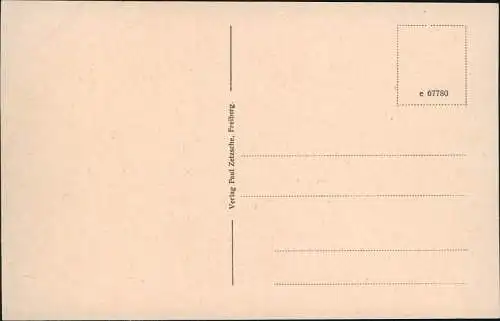 Ansichtskarte Gahlenz-Oederan 2 Bild: Stadt und Gasthof 1913