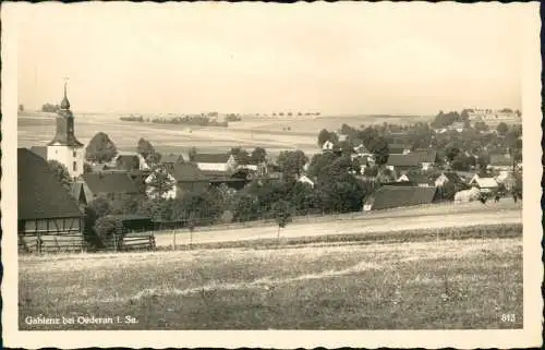 Ansichtskarte Gahlenz-Oederan Partie an der Stadt 1941