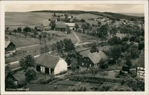 Ansichtskarte Gahlenz-Oederan Niederdorf 1938