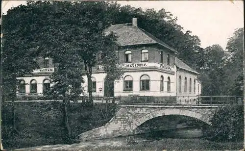 Metzdorf-Leubsdorf Sachsen Ausflugsort WALDPARK METZDORF die  Erzgebirges 1919