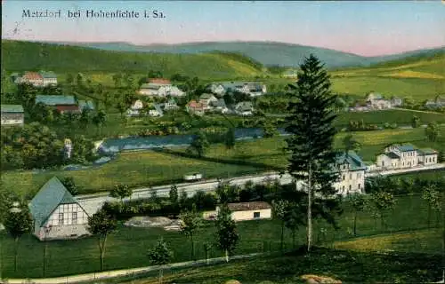 Bahnhof
Leubsdorf Metzdorf bei Hohenfichte i. Sa. b Oederan 1920