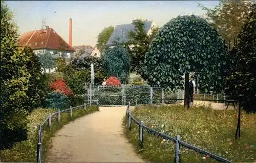 Ansichtskarte Oederan Dorfpartie; Aus den Anlagen i. d. Unterstadt 1910