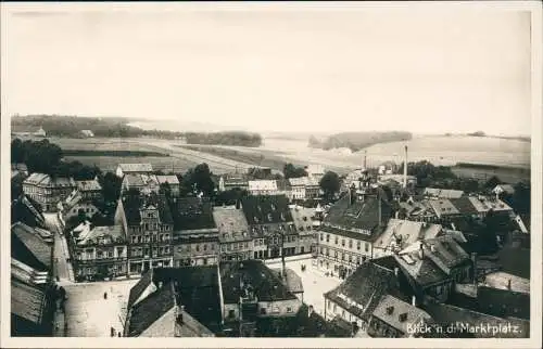Ansichtskarte Wingendorf-Oederan Rund u. d. Kirchturm. 1930
