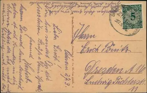 Ansichtskarte Oederan Mehrbild-AK mit Altmarkt und Langestraße 1904  Bahnpost