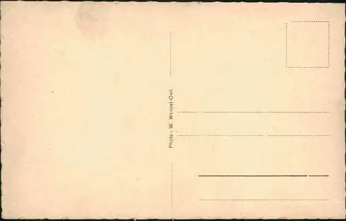 Ansichtskarte Oederan Mädchen Zaun - Durchfahrt Stimmungsbild 1928