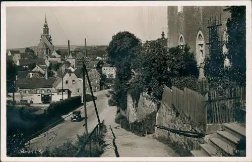 Ansichtskarte Oederan Straßenpartie 1939