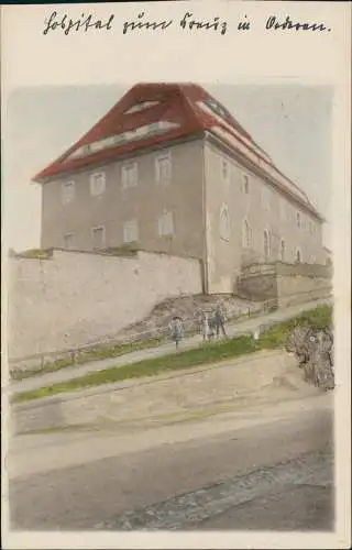 Ansichtskarte Oederan Hospital - Künstlerkarte 1912