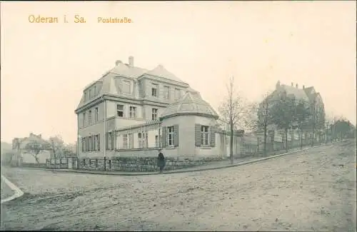 Ansichtskarte Oederan Poststrasse 1913