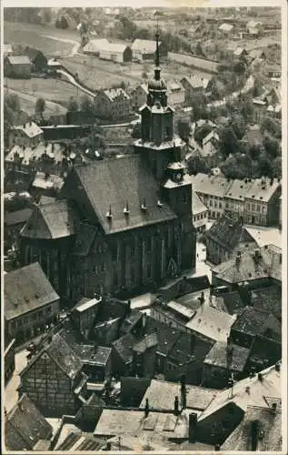 Ansichtskarte Oederan Luftbild Kirche 1930