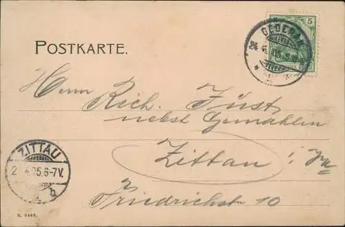 Ansichtskarte Hetzdorf-Flöha (Sachsen) Flöhatalbrücke b. Oederan. 1905
