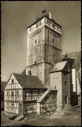 Ansichtskarte Bischofsheim (Rhön) Centturm das Wahrzeichen der Stadt 1960