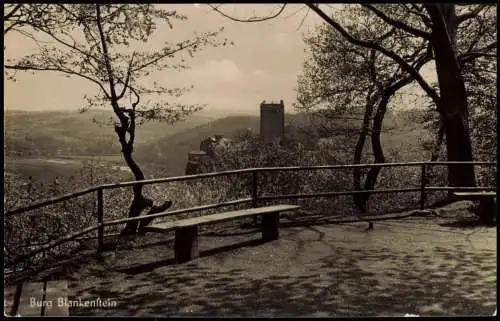 Ansichtskarte Blankenstein (Ruhr) Ortsansicht mit Burg Blankenstein 1958