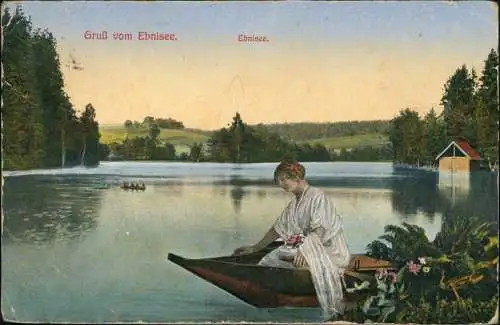 Ansichtskarte Ebnisee-Welzheim Ebnisee 1912