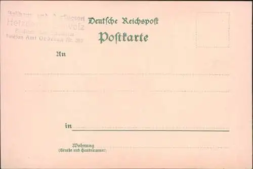 Hetzdorf-Flöha (Sachsen) Bahnhof Viadukt Künstler Litho AK Gruss aus... 1905