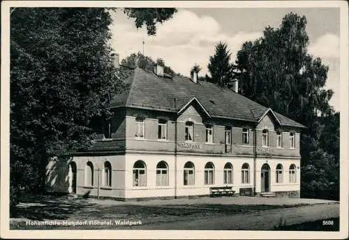 Ansichtskarte Metzdorf-Leubsdorf (Sachsen) HohenfichteGasthaus Waldpark 1958