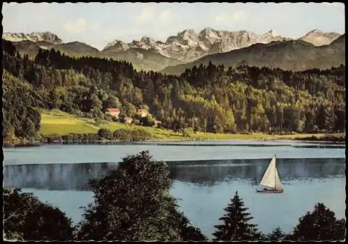 Ansichtskarte Klopeinersee KLOPEINER SEE, Kärnten mit Steiner Alpen 1961