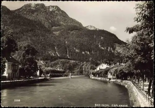Ansichtskarte Bad Ischl Ortsansicht, Esplanade 1956