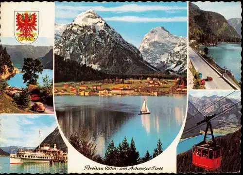 Pertisau-Eben am Achensee Mehrbildkarte  Achensee Tirol und Ortsansichten 1969