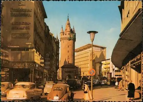 Ansichtskarte Frankfurt am Main Eschenheimer Straße VW Käfer 1958