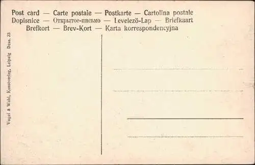 Ansichtskarte  100. Todestag Engel Figuren Büste 1905