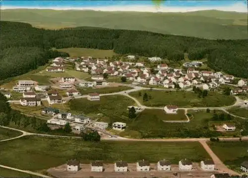 Frankenberg (Eder) Luftbild Siedlung Ederdorf vom Flugzeug aus 1970
