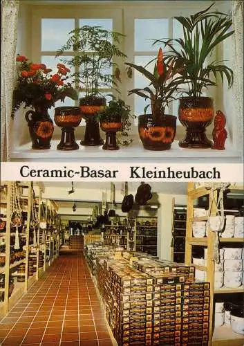 Kleinheubach 2-Bild-Karte vom CERAMIC-BASAR Kleinheubach/Main 1970