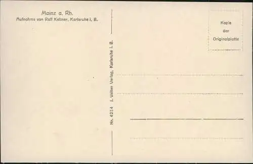 Ansichtskarte Mainz Totale - Fernsicht 1930