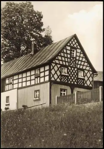 Ansichtskarte Raun FACHWERKHAUS, Vogtland, DDR Sammelkarte 1970