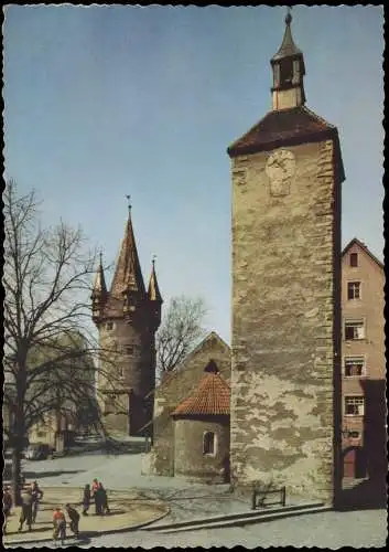 Ansichtskarte Lindau (Bodensee) Diebsturm und Peterskirche 1960