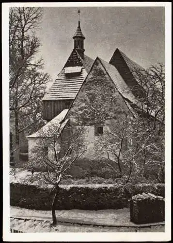 Ansichtskarte  Kirche in Allerheiligen bei Müglitz im Schönhengstgau 1960