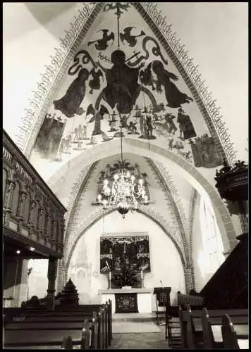 Edewecht ev. Pfarrkirche St. Nikolai Innenraum nach Osten  1970 Privatfoto