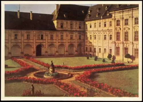 Ansichtskarte Ebrach Kloster im Steigerwald Abtsgarten und Arkaden 1970