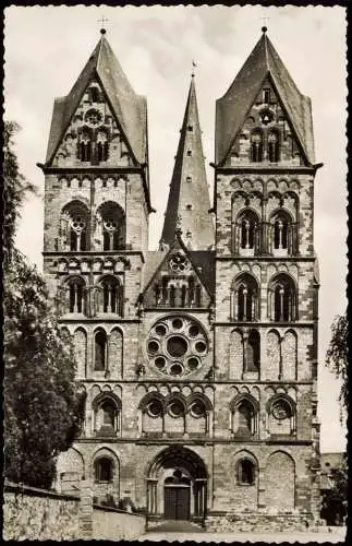 Ansichtskarte Limburg (Lahn) Limburger Dom, Vorderansicht 1964