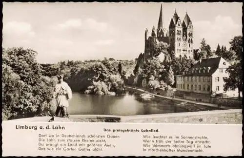 Ansichtskarte Limburg (Lahn) Limburger Dom u. Lahnlied 1965
