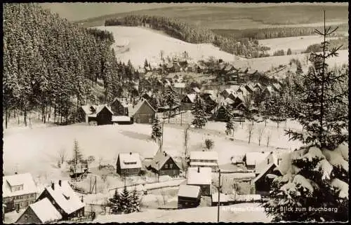 Ansichtskarte Altenau-Clausthal-Zellerfeld Blick zum Bruchberg Winter AK 1964