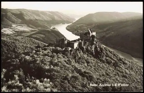 Ansichtskarte Burgruine Aggstein Blick auf Burgruine Aggstein 1965