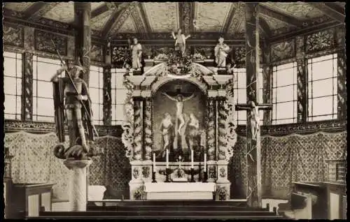 Ansichtskarte Bad Gandersheim St. Georgen-Kirche - Altar 1962
