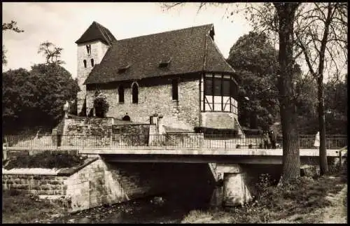 Ansichtskarte Bad Gandersheim St. Georg, Brücke 1963
