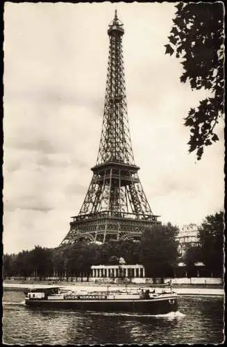 CPA Paris Eiffelturm Tour Eiffel - Fotokarte 1956